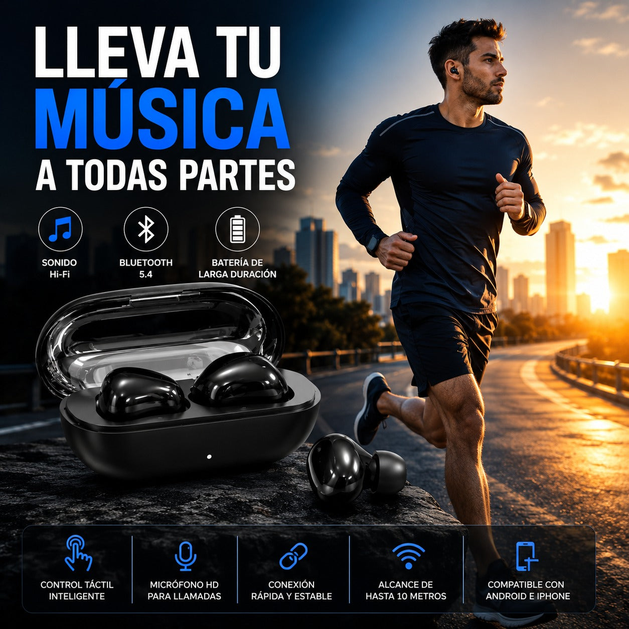 Auriculares Inalámbricos Bluetooth 5.4 TWS